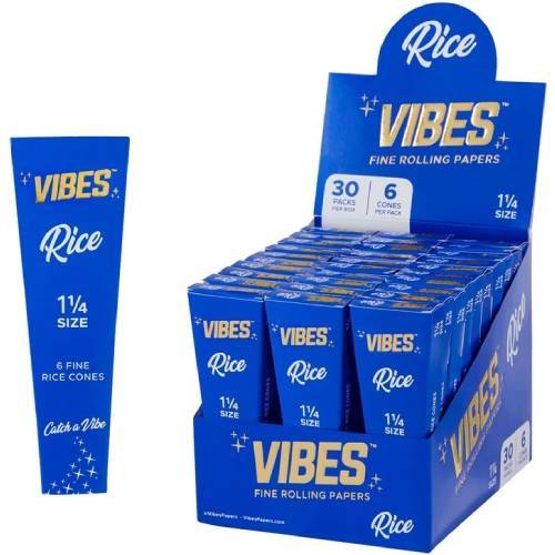 Wise Skies Blue King Size Slim Rolling Paper Blue Vegan Rolling Papers  Natural 